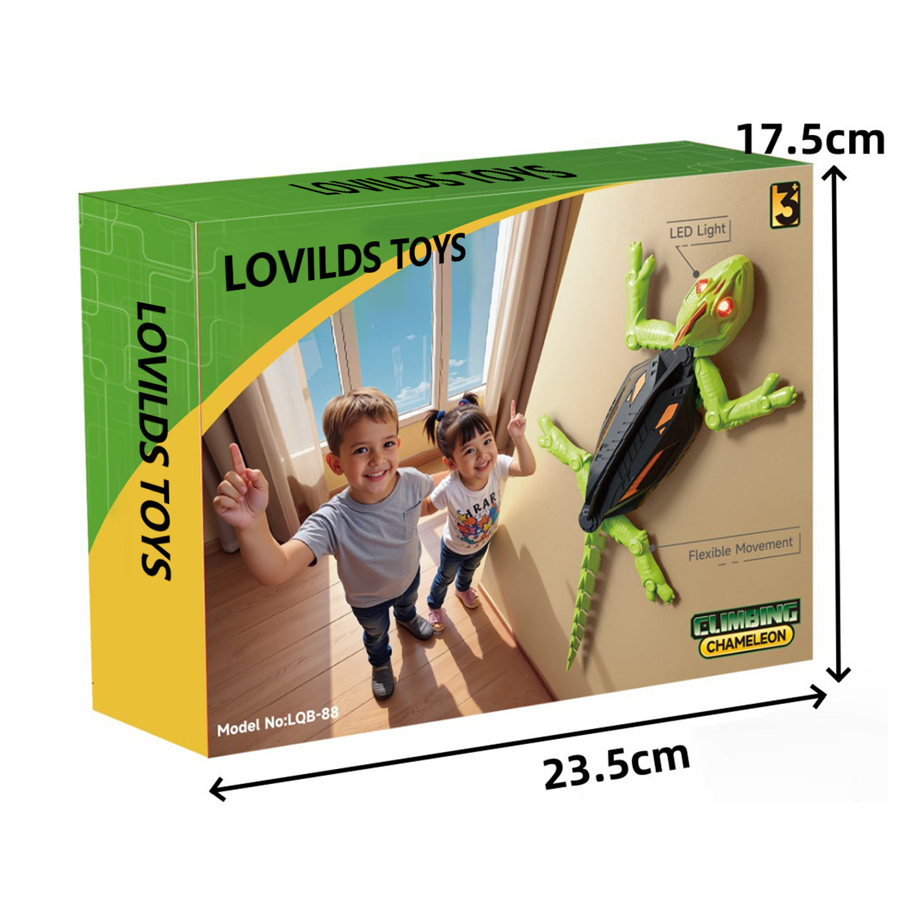 Adora Wall Crawler Gecko - LED RC Toy - 🎮 Easy to Control, Fun for Everyone!🦎
