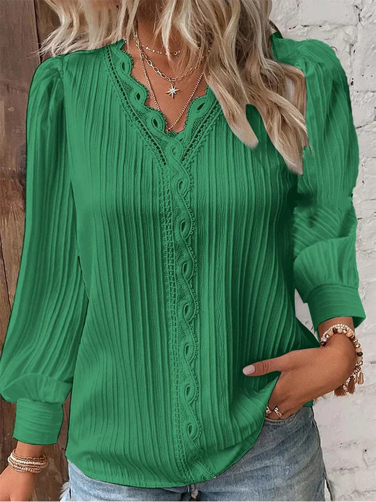Alison – Collared Ribbed Knit Sweater