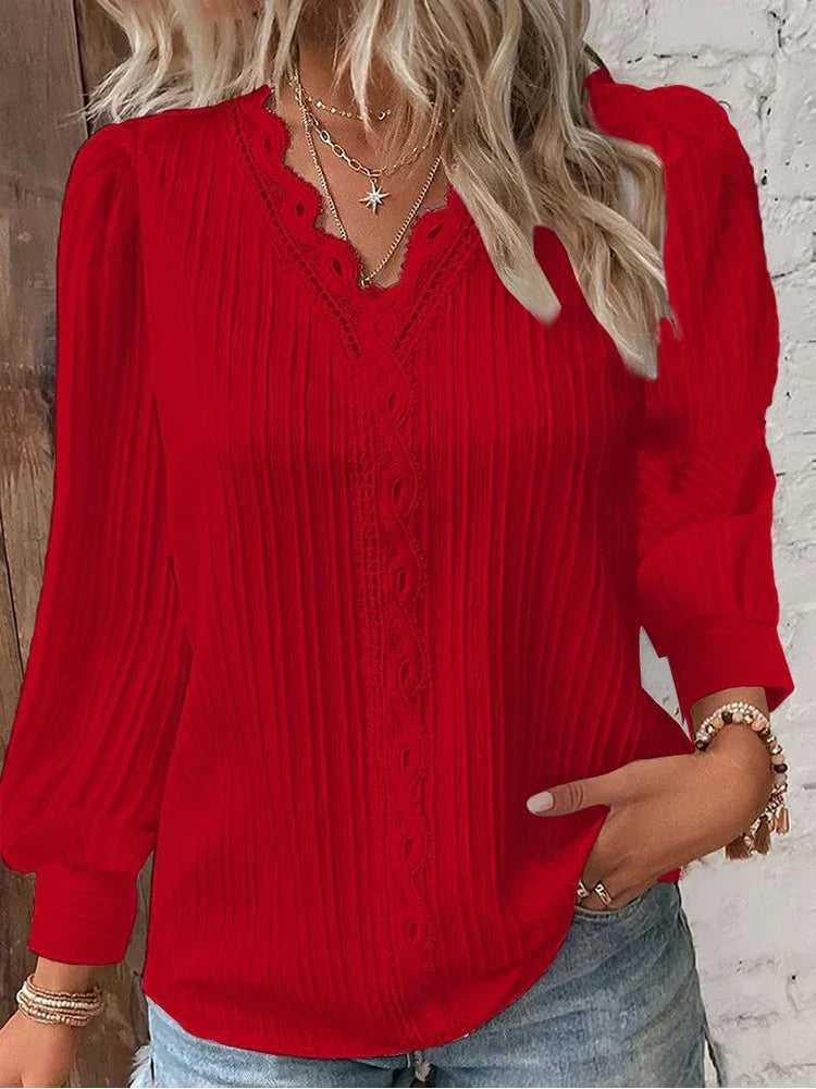 Alison – Collared Ribbed Knit Sweater