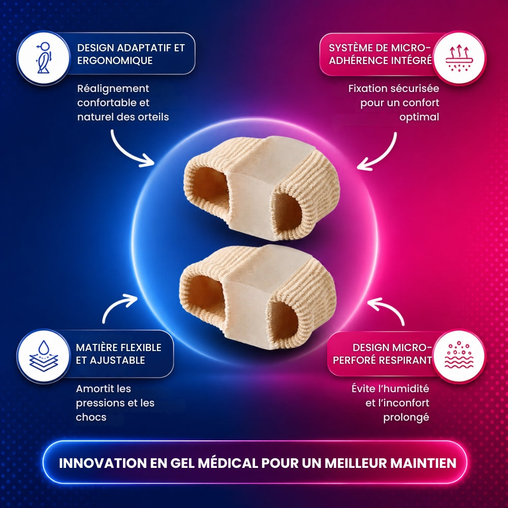 🎁 1 Acheté = 1 Offert | ToeAlign™ Correcteurs d'Orteils - Soulagez l'Hallux Valgus en Douceur ⭐
