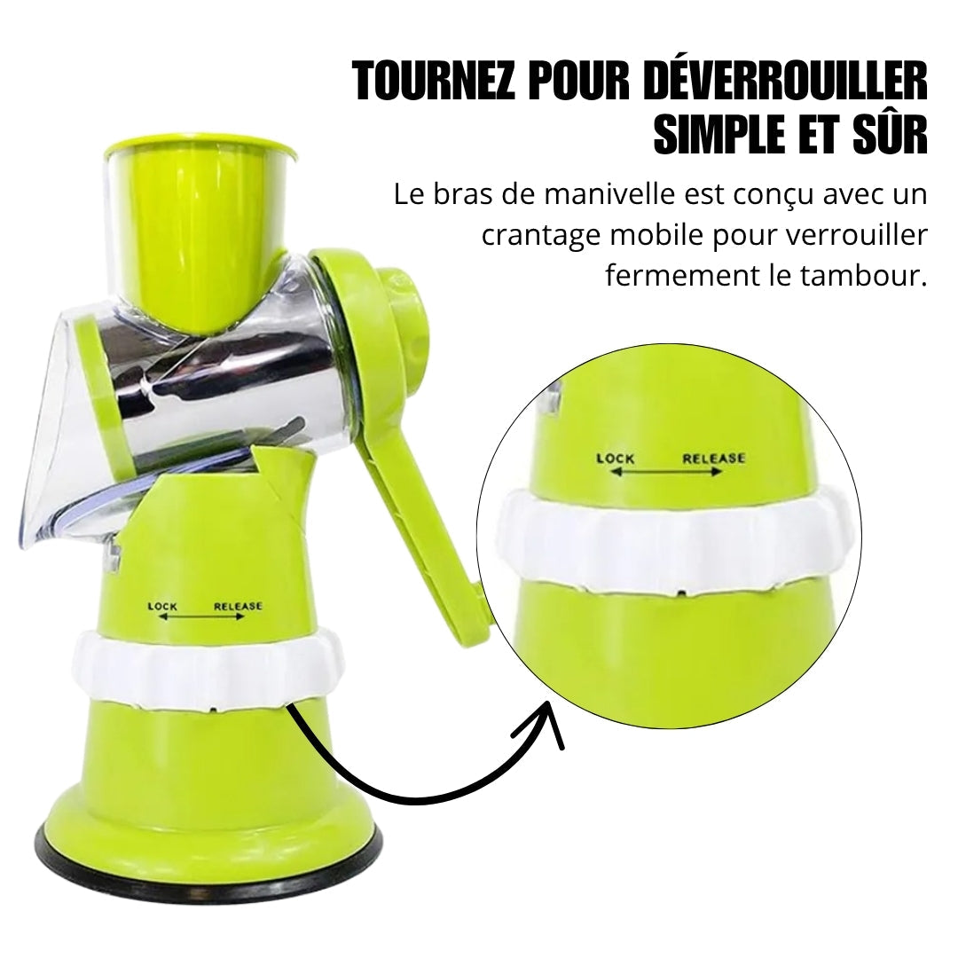 SliceMaster™ Mandoline Multifonction 4-en-1 | Découpes Rapides et Sans Effort ⭐