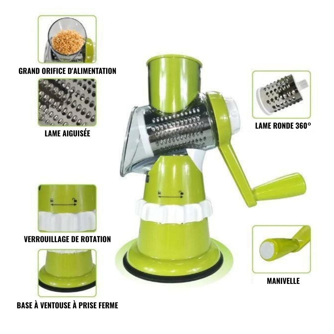 SliceMaster™ Mandoline Multifonction 4-en-1 | Découpes Rapides et Sans Effort ⭐
