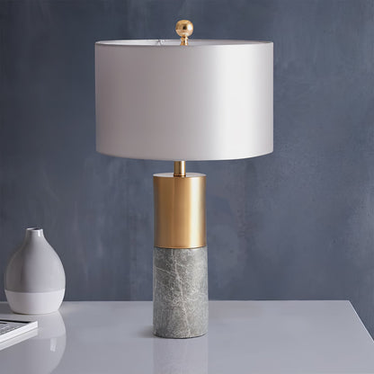 StoneRadiance - Elegant Table Lamp with Marble Base and Modern Lines