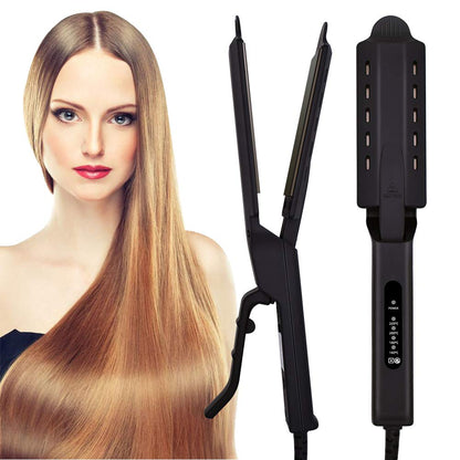 Ceramic Steam Hair Straightener | Ionic Flat Iron for Smooth, Shiny Hair | Fast Heat-Up & Adjustable Temperature