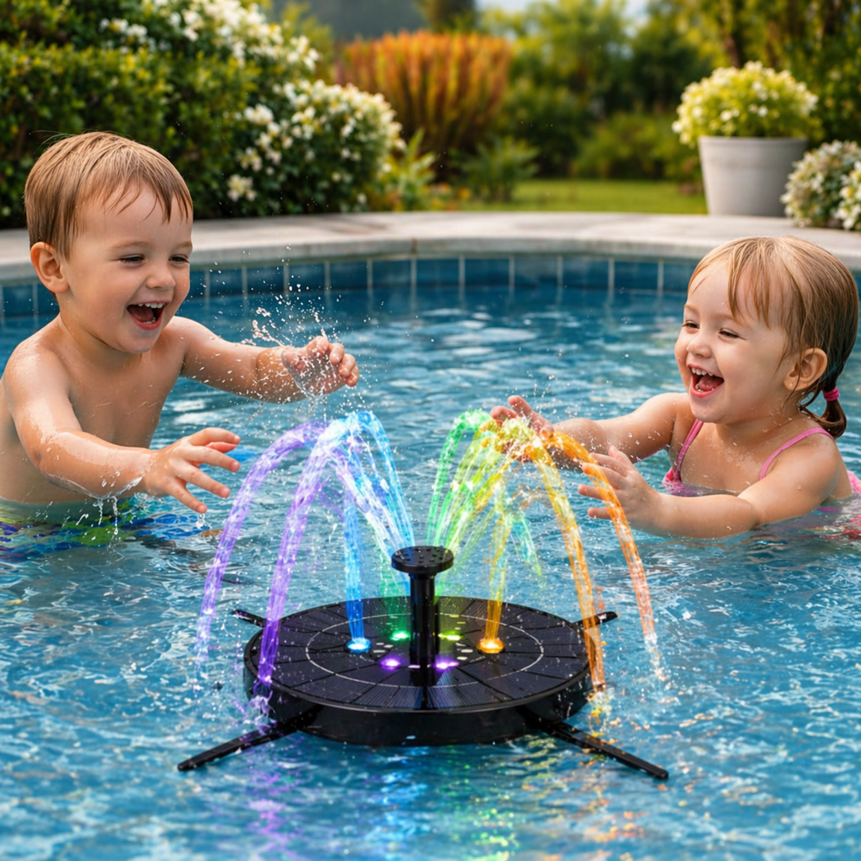 Solar LED Fountain Toy – Ludique et interactif – Fontaine ludique