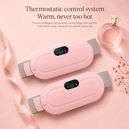 LunaHeat™ Ceinture Chauffante pour les Règles – Chaleur & Massage pour Soulager les Crampes Menstruelles