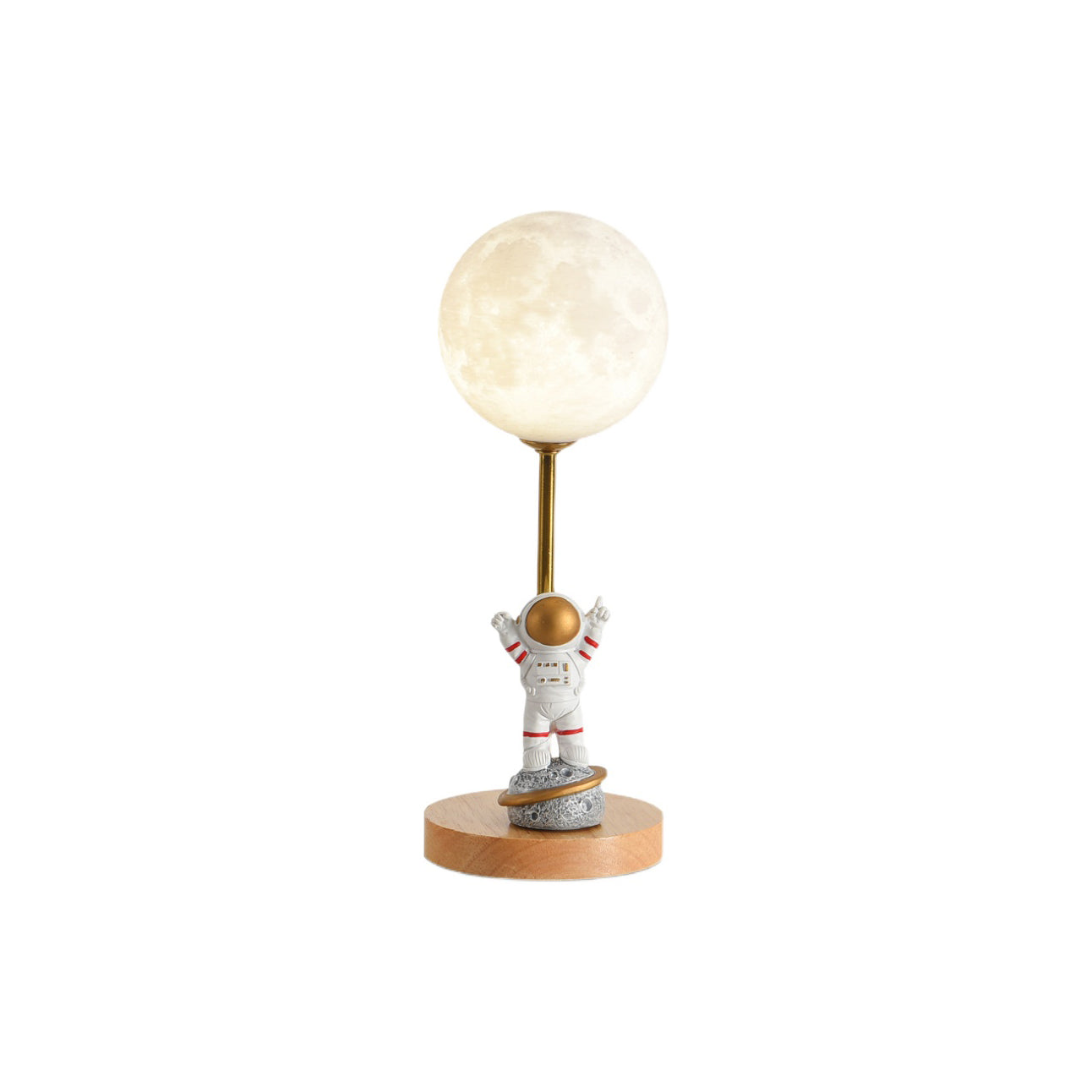 MoonGlow - Creative Table Lamp with Moon Shape and LED Light