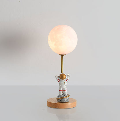 MoonGlow - Creative Table Lamp with Moon Shape and LED Light