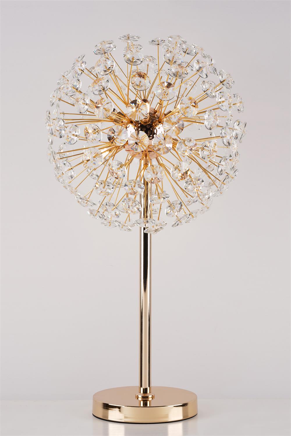 BloomSphere – Elegant Dandelion Crystal Table Lamp