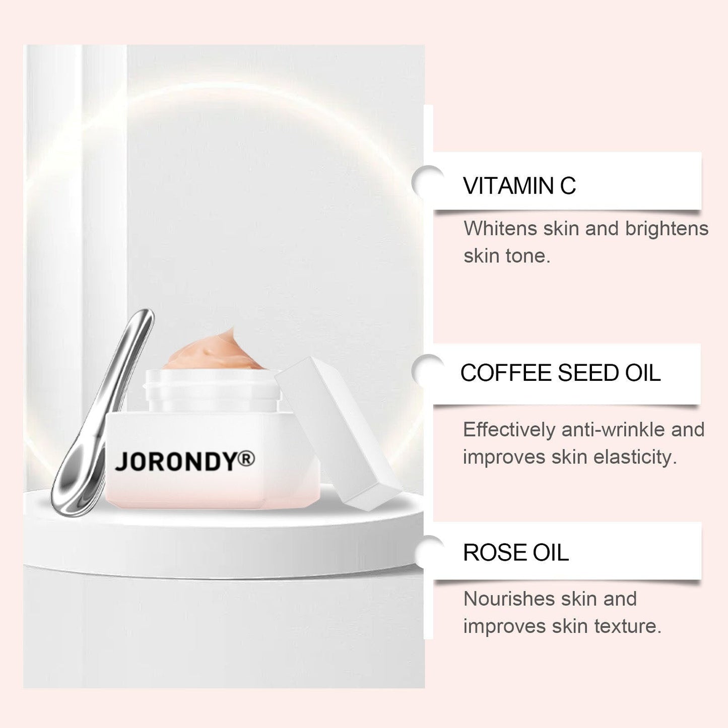 Instant Wrinkle Filler Cream | Anti-Aging Blur & Smooth Primer | Vitamin C & Rosehip Formula