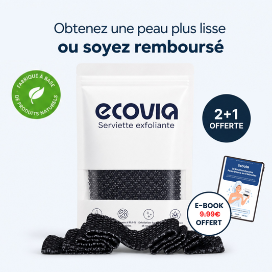 BambooGlow™ Serviette de Douche Exfoliante | Peau Douce & Éclatante