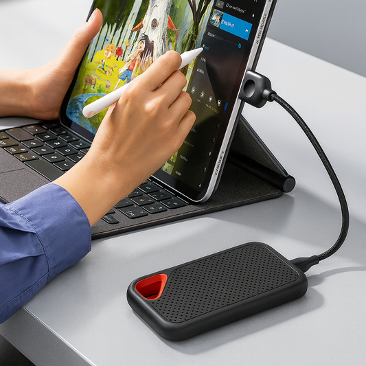 External SSD Drive | 2TB Portable Storage | USB 3.1 Type-C for Laptop, Desktop & Smartphone