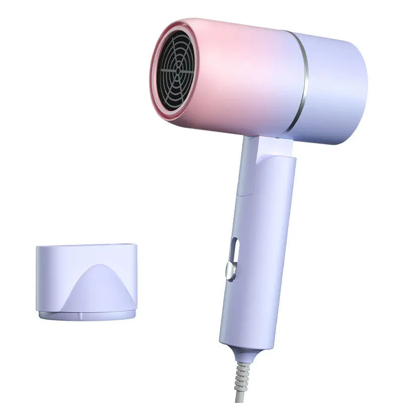 Foldable Ionic Hair Dryer | Compact Travel Blow Dryer | Lightweight Design with Carry Pouch