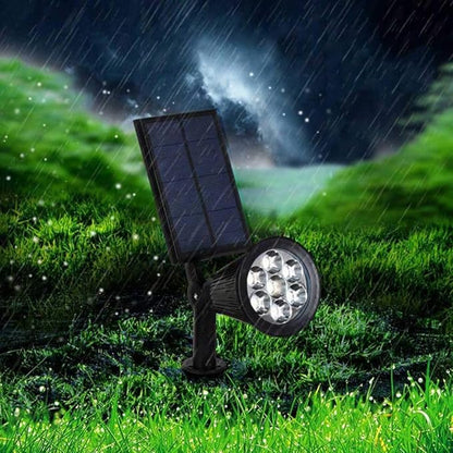 Solar Powered Garden Spotlight - 9 Color LED Solar Spike Lights for Outdoor Security