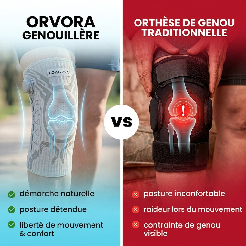 Genouillère Orthopédique de Maintien et de Compression