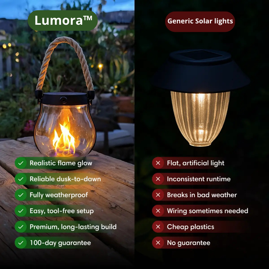 Lumora™ – Solar Lantern Outdoor Lights