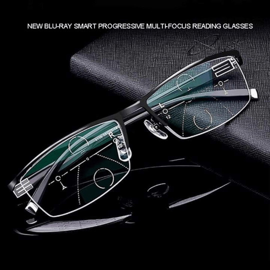 Smart German Progressive Glasses – Multifocal Intelligent Reading & Distance Eyewear