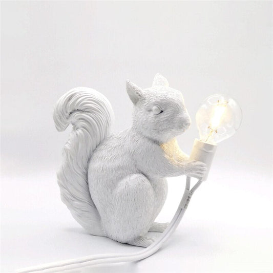 ForestGlow - Sophisticated Squirrel Lamp