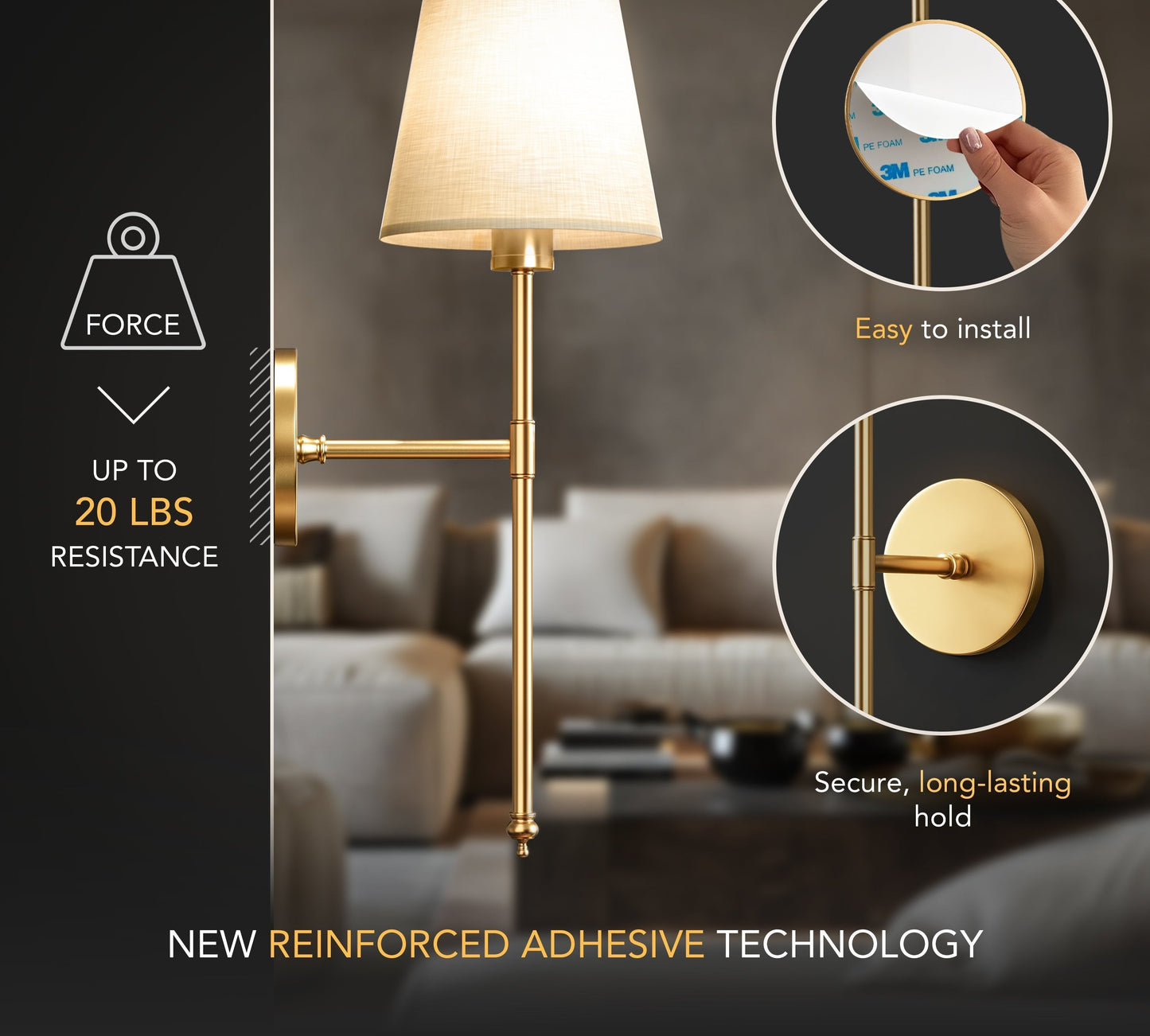 Lumia™ – Wireless LED Wall Lights (Set of 2)
