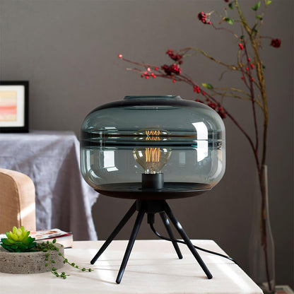 GlowJar - LED Table Lamp with Glass Housing and Warm Glow