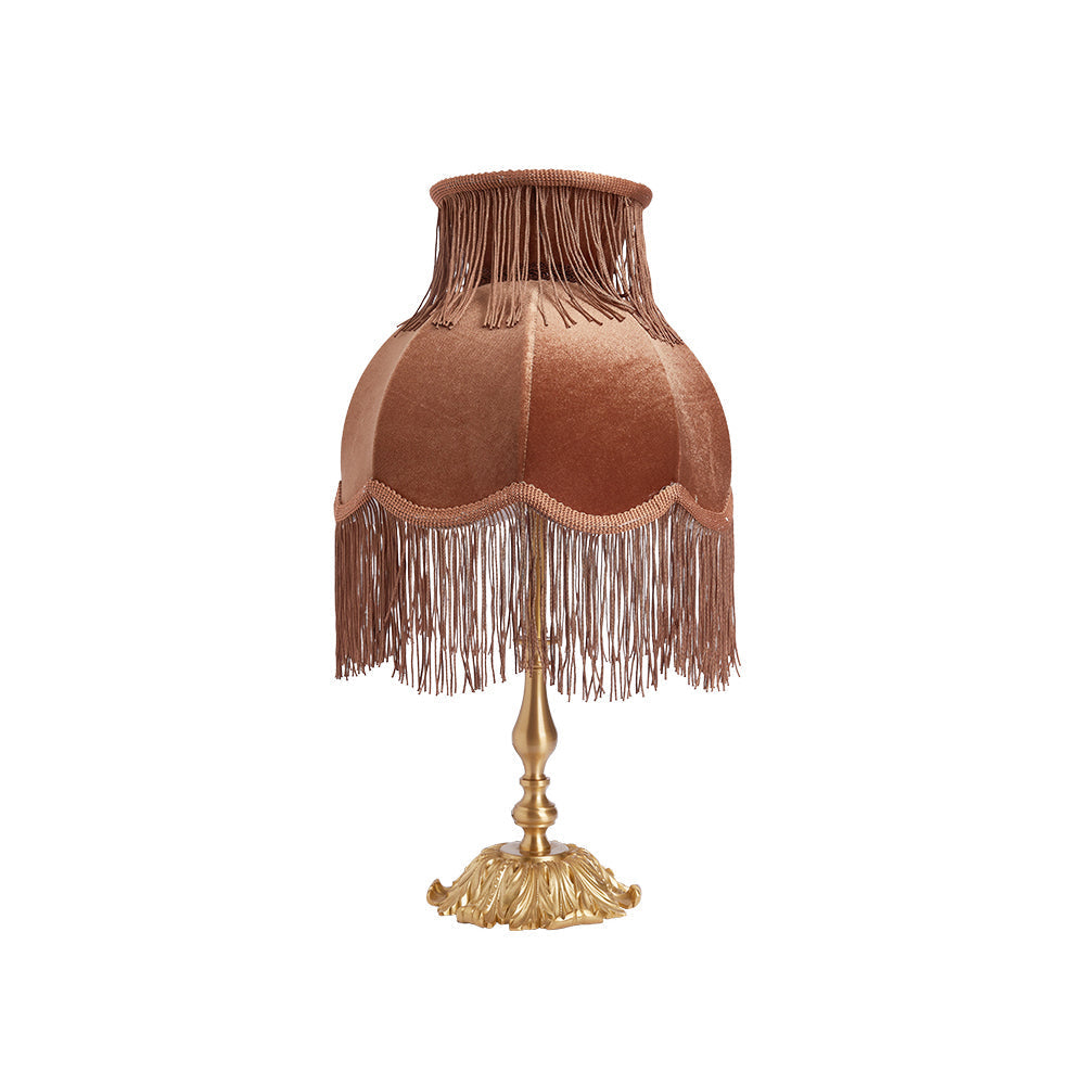 ElegantFringe – Modern Brass Lamp with Tassels