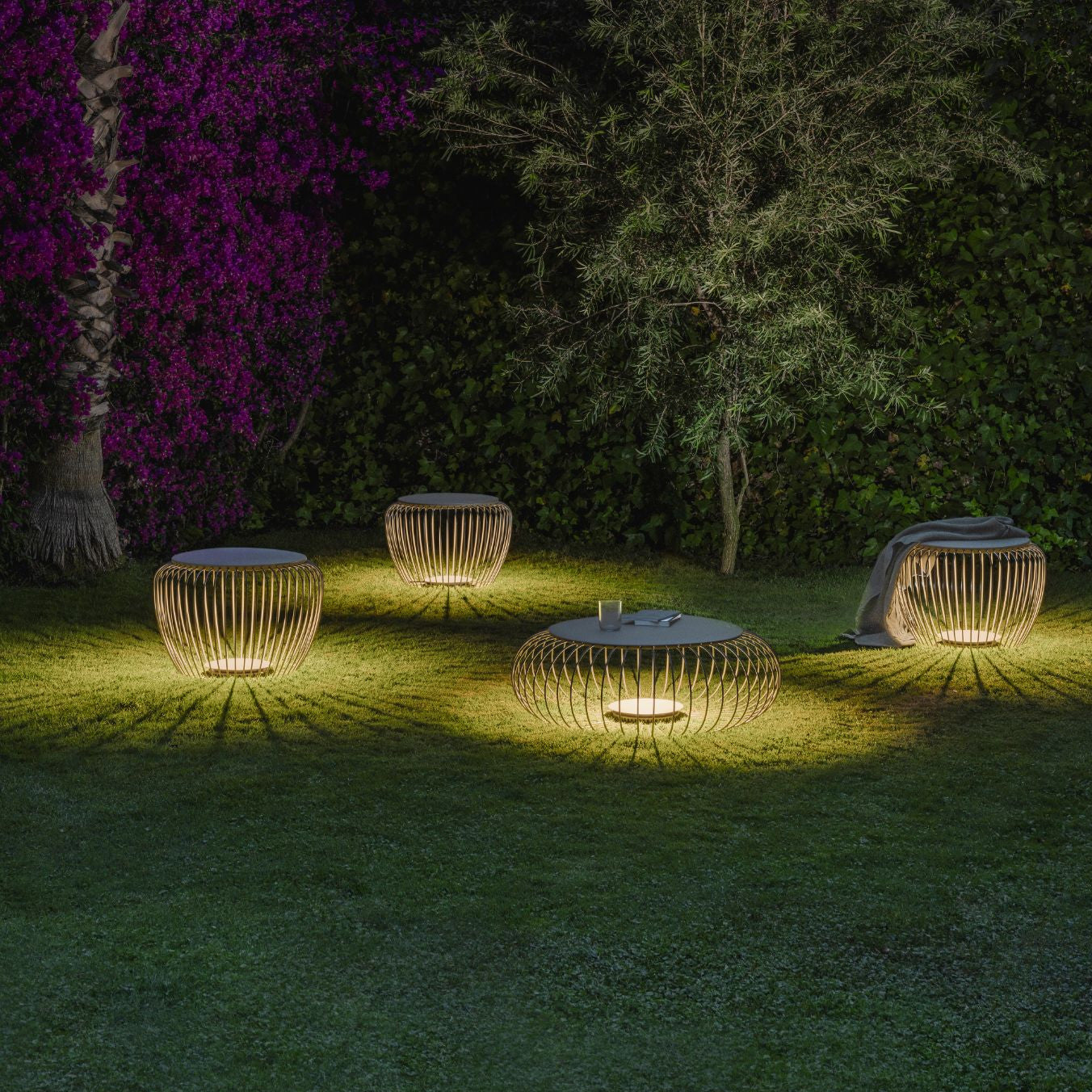 EcoGlow - Sleek Table Lamp with Garden-Ready Features