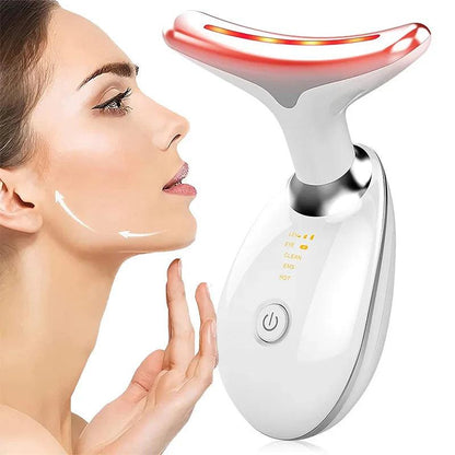 Microcurrent Handset | 6-in-1 Facial Skin Care Device | EMS + LED Light Therapy | Rechargeable