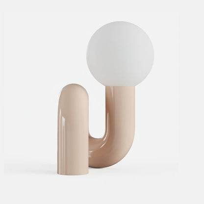 SpiralGlow – Elegant Resin and Glass Table Lamp