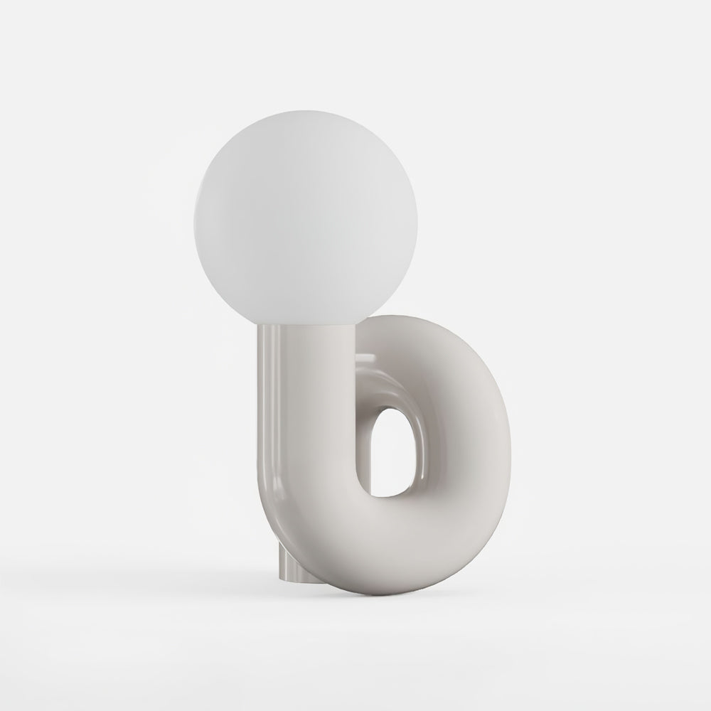SpiralGlow – Elegant Resin and Glass Table Lamp