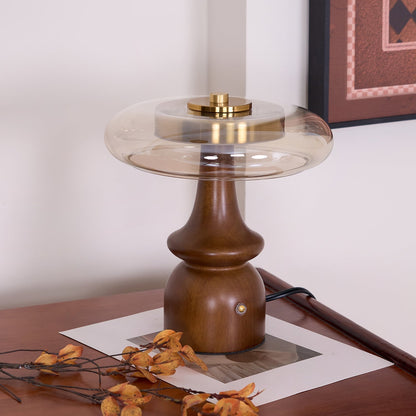 GlowSphere – Modern Amber and Smoke Accent Lamp