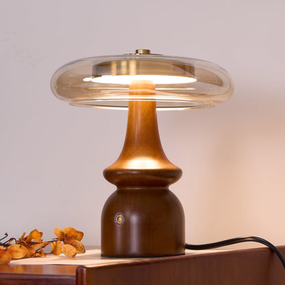 GlowSphere – Modern Amber and Smoke Accent Lamp