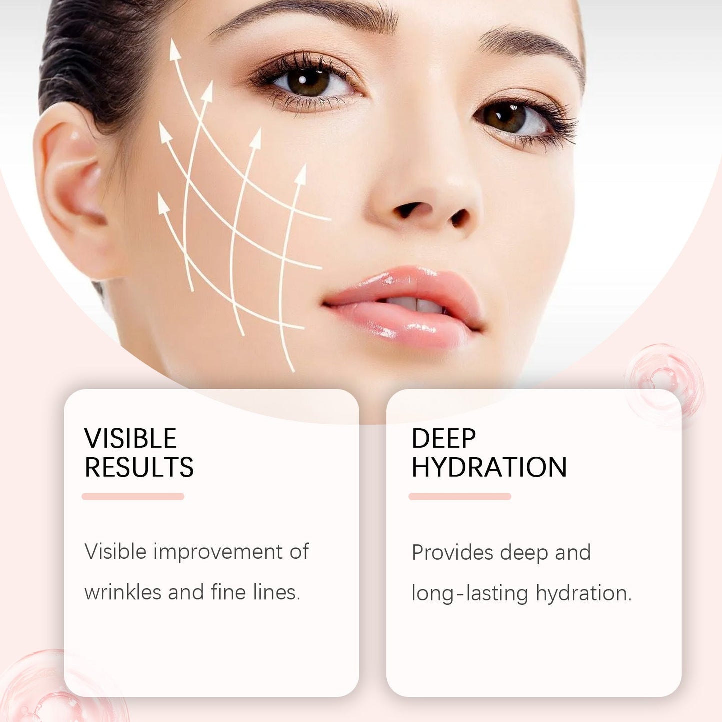 Instant Wrinkle Filler Cream | Anti-Aging Blur & Smooth Primer | Vitamin C & Rosehip Formula