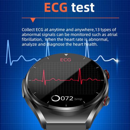 One-click blood sugar | Blood glucose blood pressure EKG | EKG HRV heart frequency monitor health smart watch