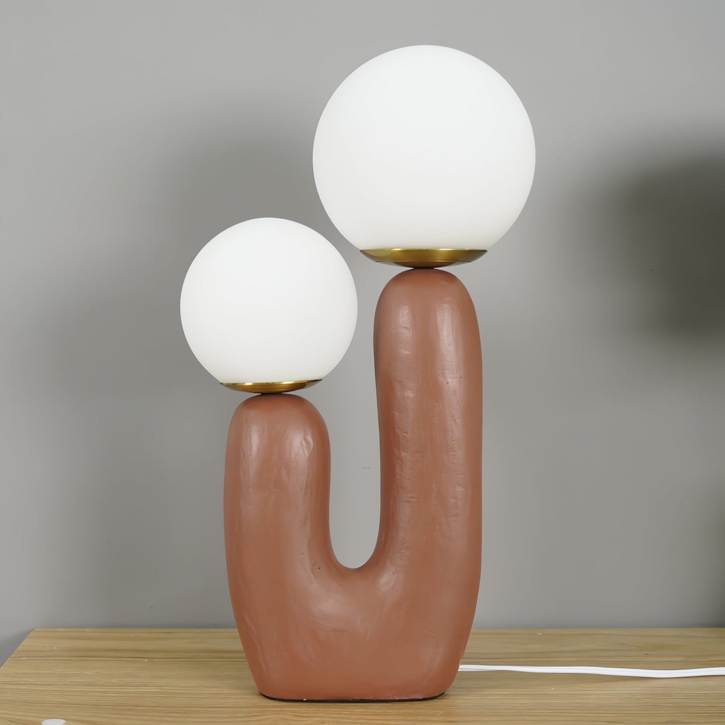 ClearLume – Sleek Glass and Resin Table Lamp