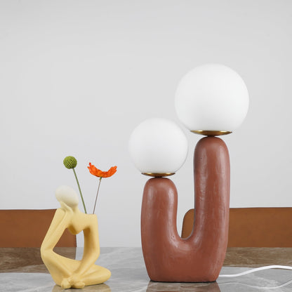 ClearLume – Sleek Glass and Resin Table Lamp