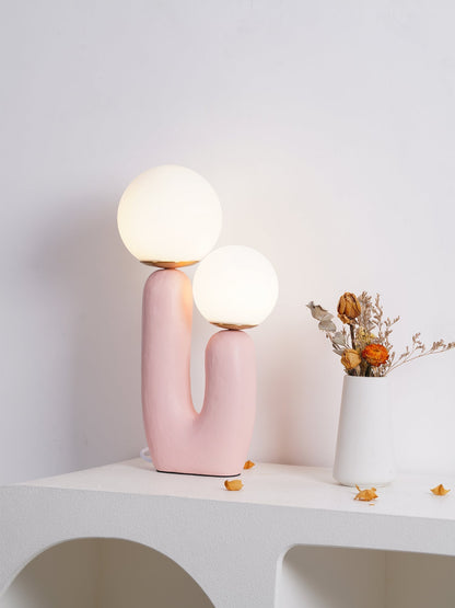 ClearLume – Sleek Glass and Resin Table Lamp