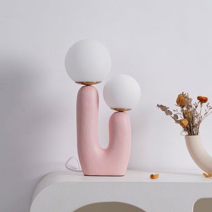 ClearLume – Sleek Glass and Resin Table Lamp