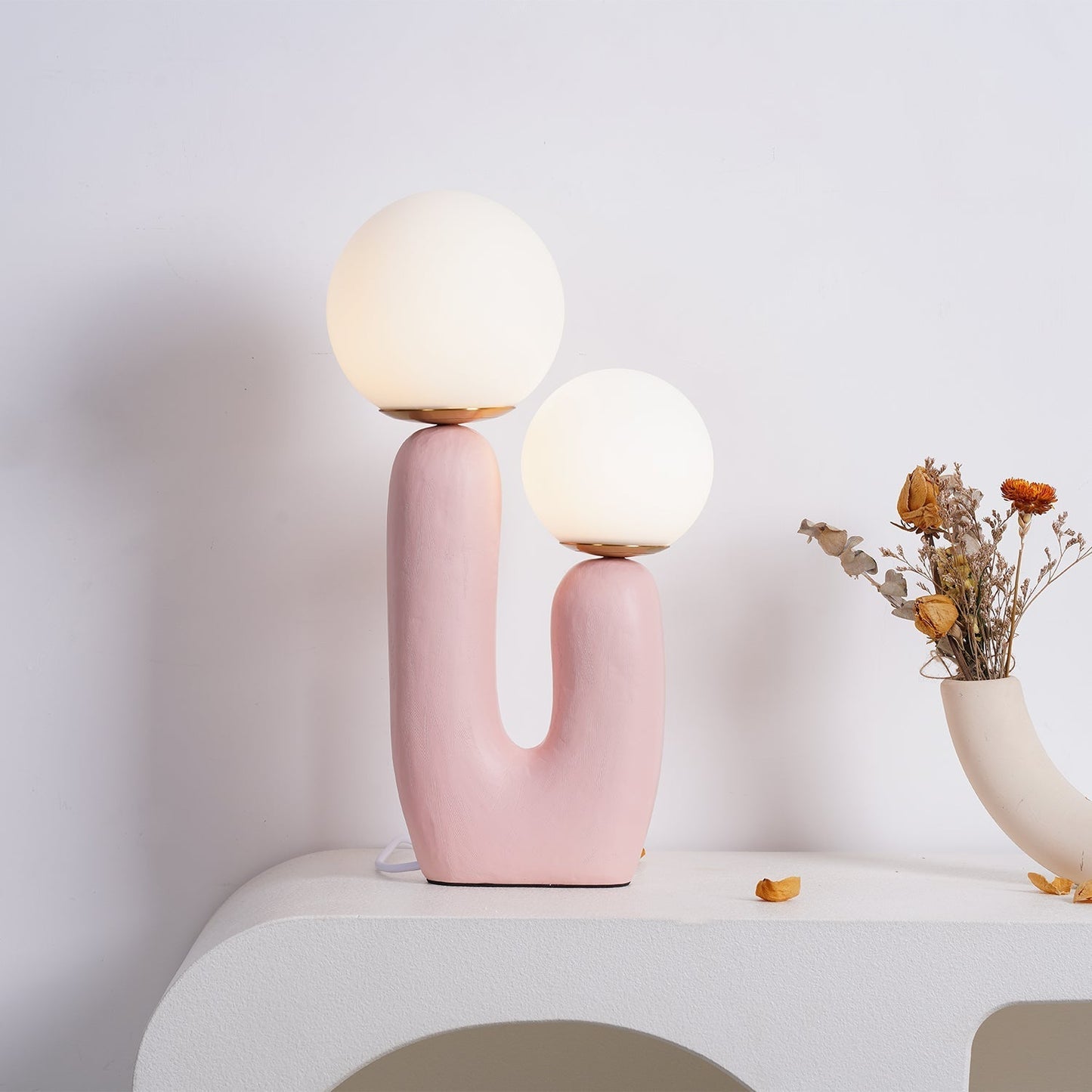 ClearLume – Sleek Glass and Resin Table Lamp