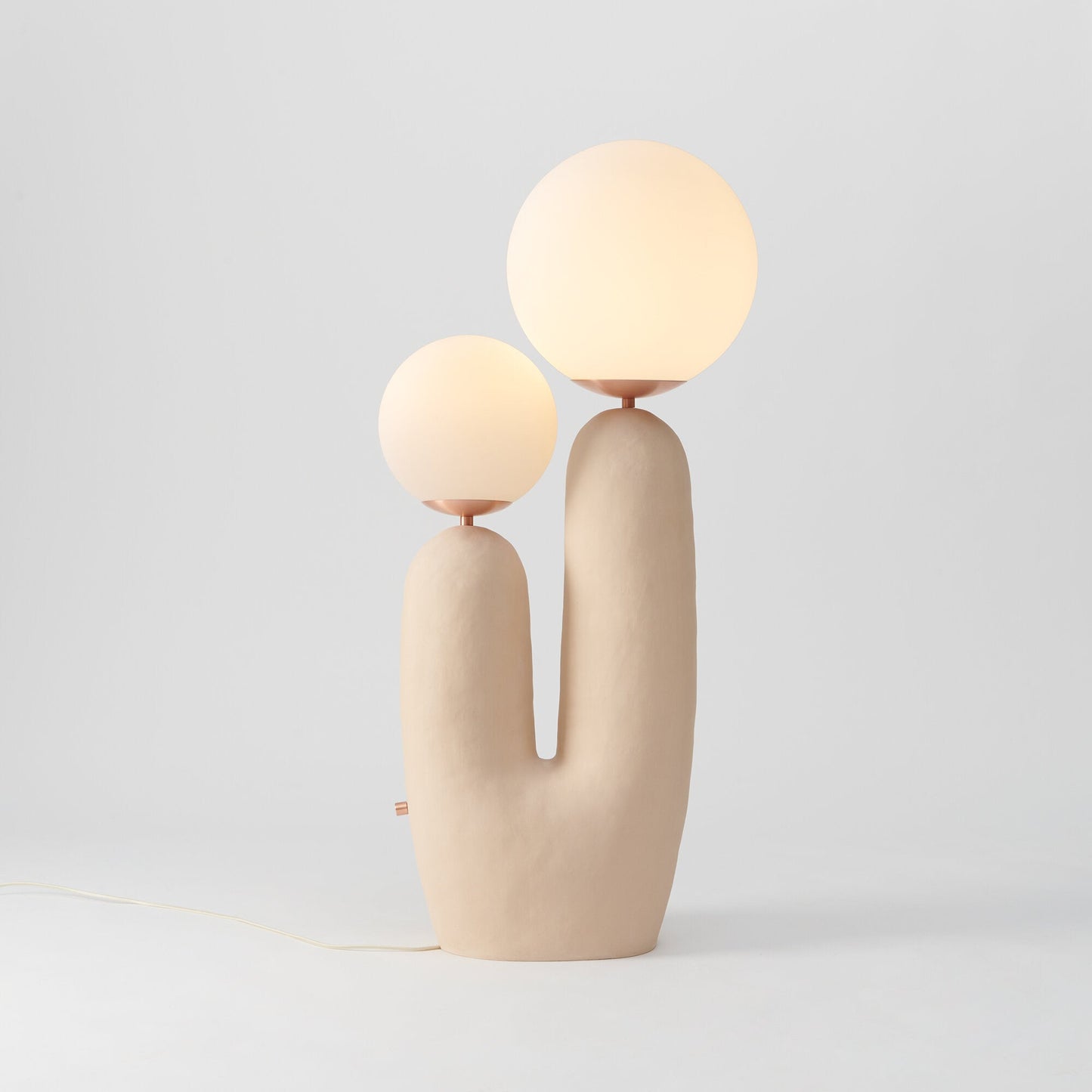 ClearLume – Sleek Glass and Resin Table Lamp