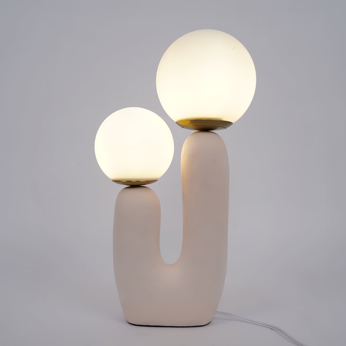 ClearLume – Sleek Glass and Resin Table Lamp