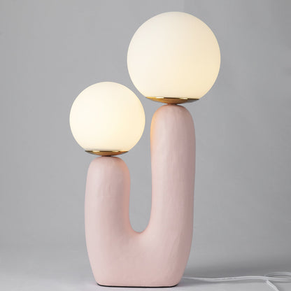 ClearLume – Sleek Glass and Resin Table Lamp