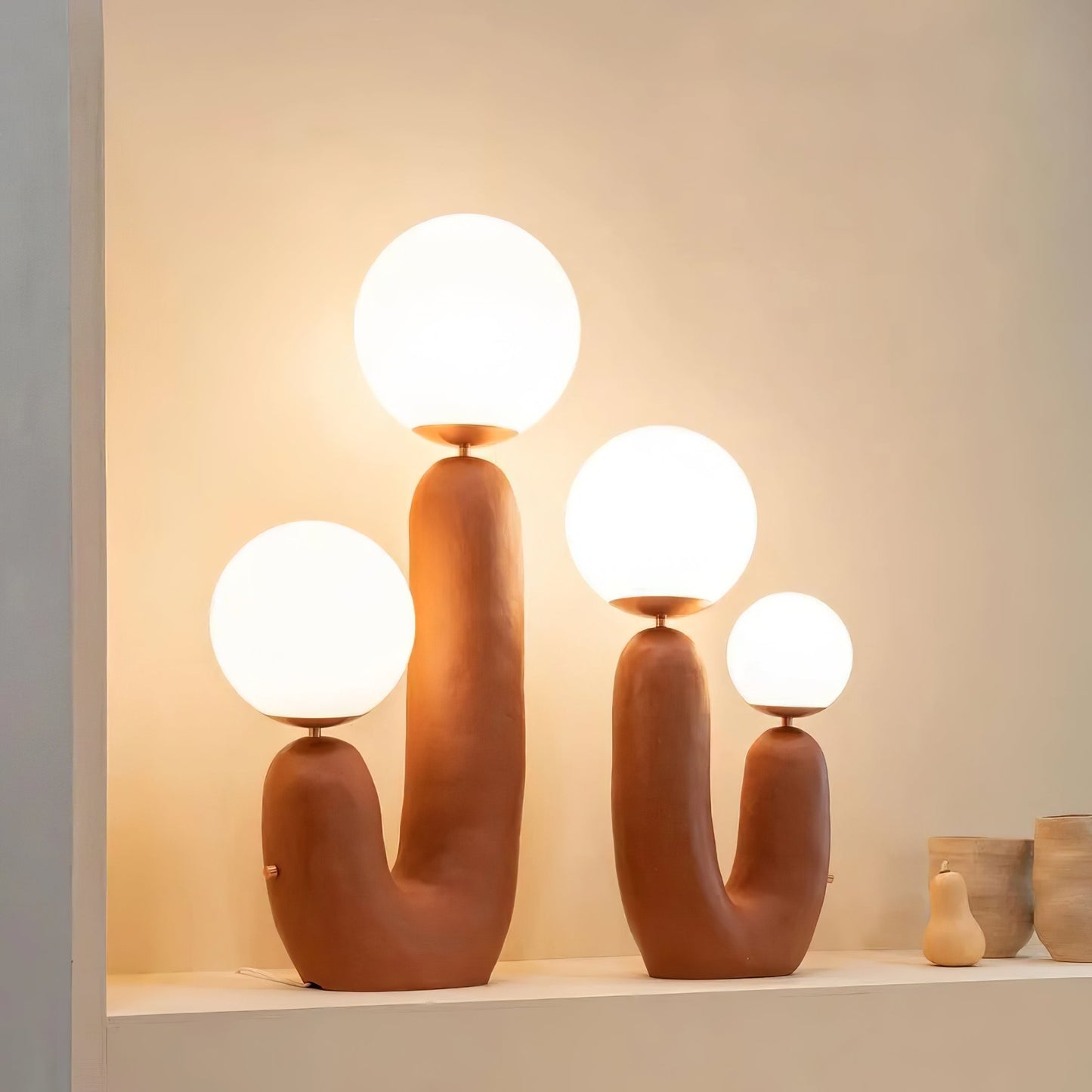 ClearLume – Sleek Glass and Resin Table Lamp