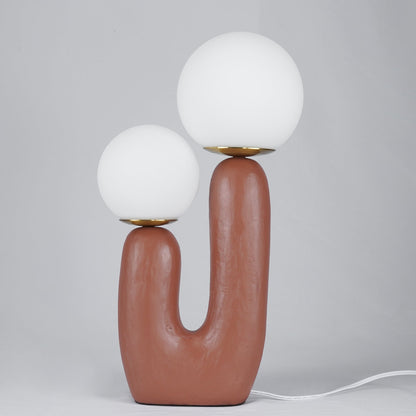 ClearLume – Sleek Glass and Resin Table Lamp