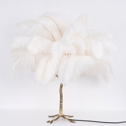 FeatherGlam – Luxurious Table Lamp