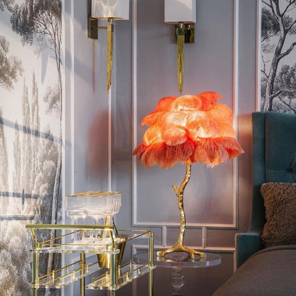 FeatherGlam – Luxurious Table Lamp