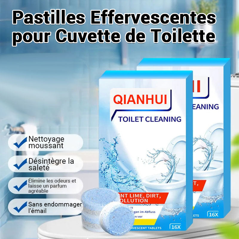 🎁 1+1 OFFERT ✅ UltraFlush™ Comprimés de Nettoyage et Désodorisants pour Toilettes