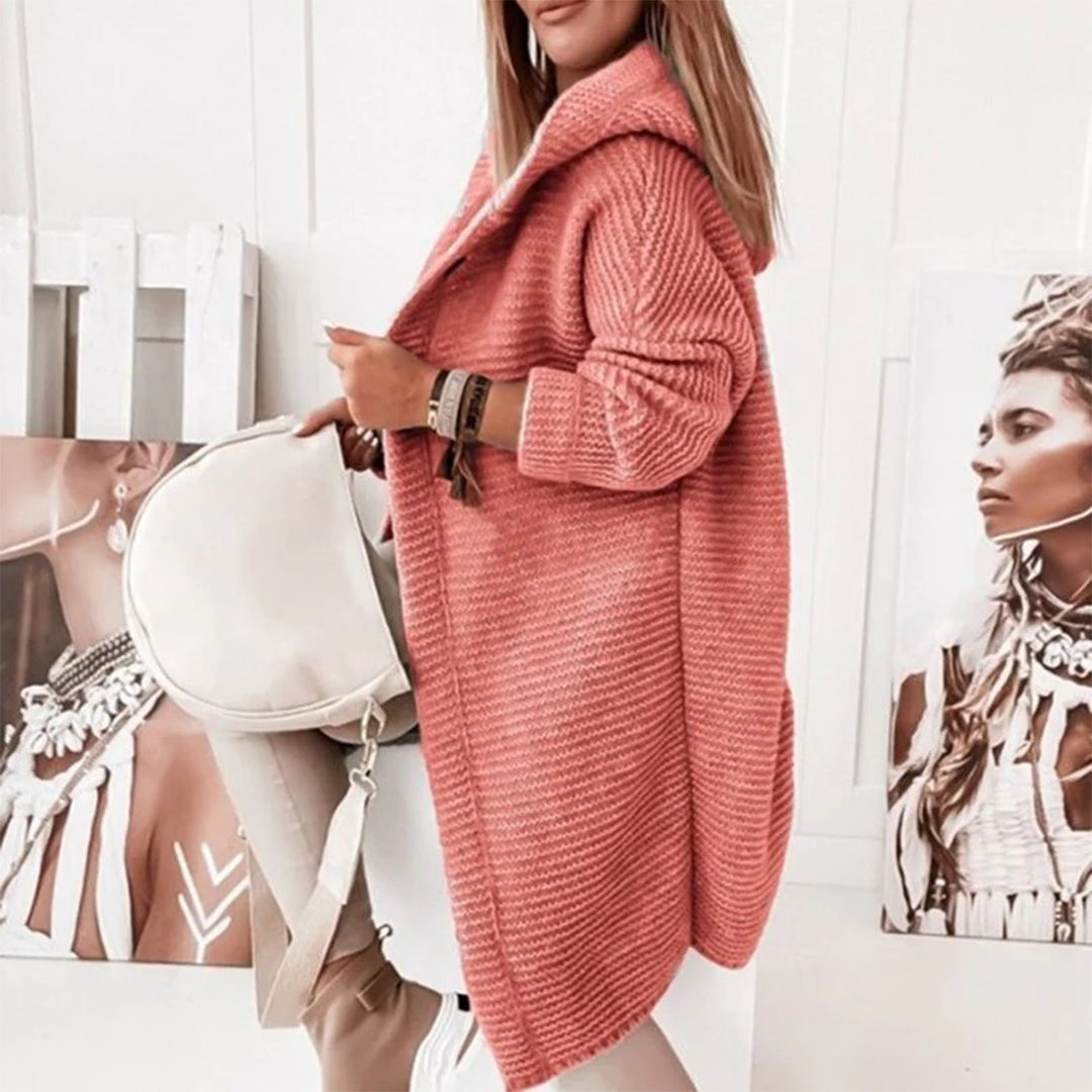 Comfortable Knitted Long Cardigan | Elodie