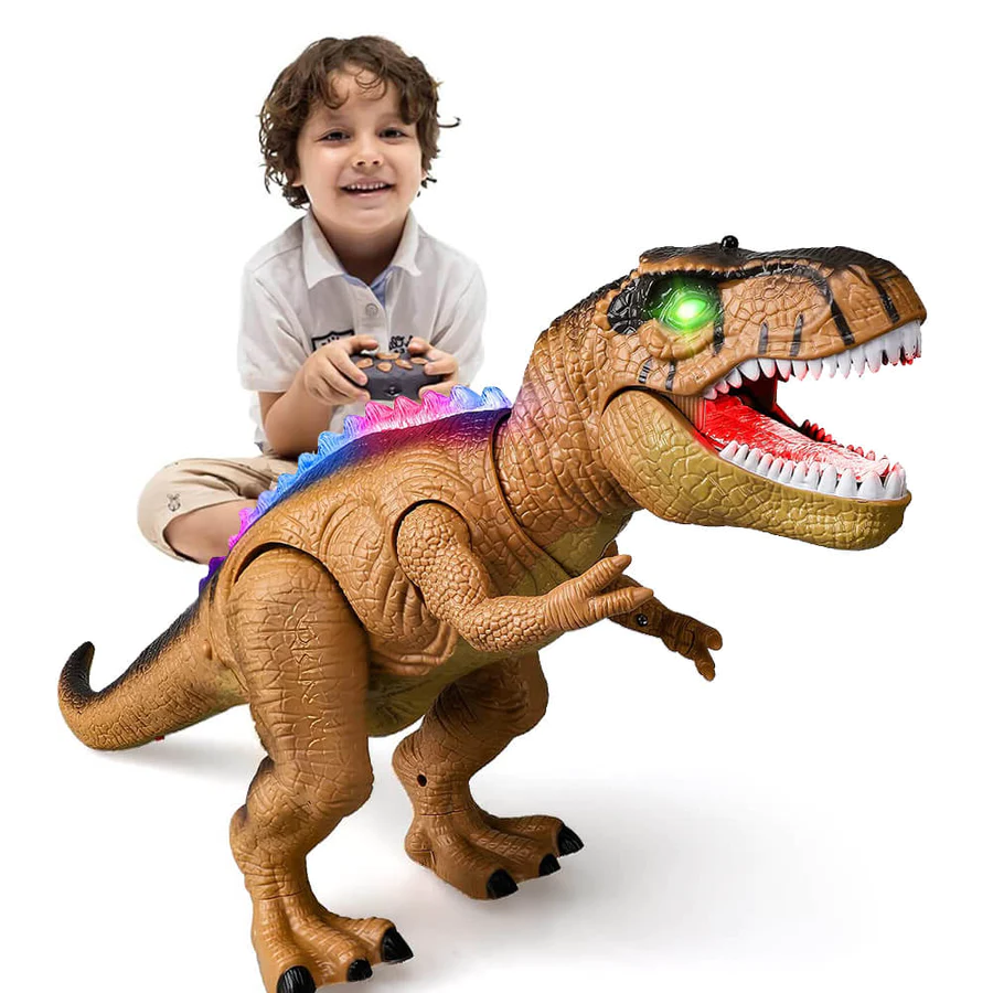 Interactive Remote Control Dinosaur – Walking, Roaring, and Light-Up Dino Toy for Boys and Girls