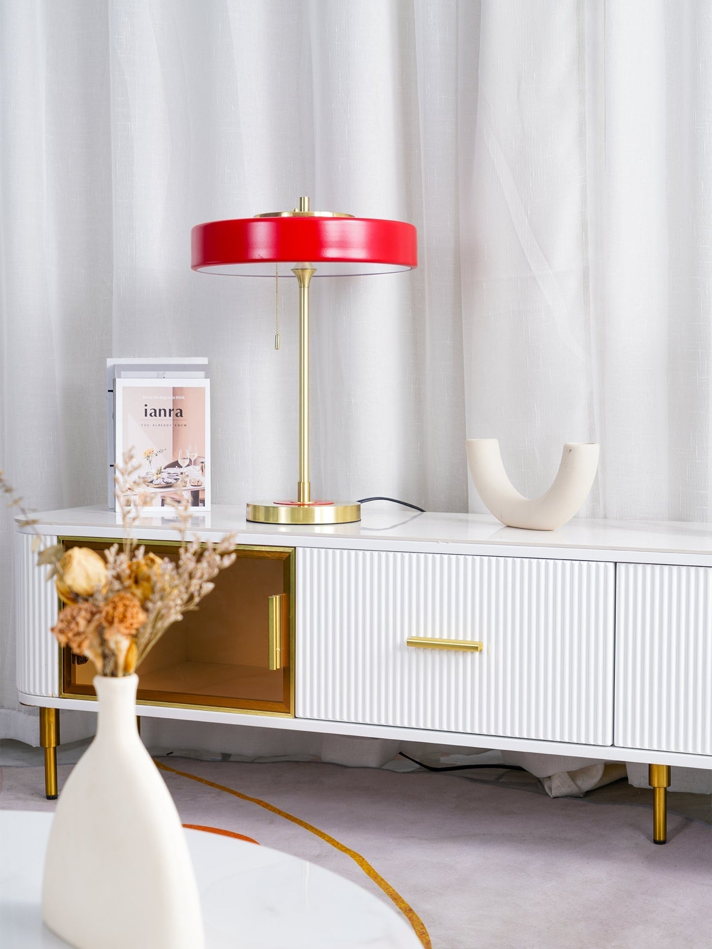 ElegantGlow – Timeless Metal and Acrylic Table Lamp