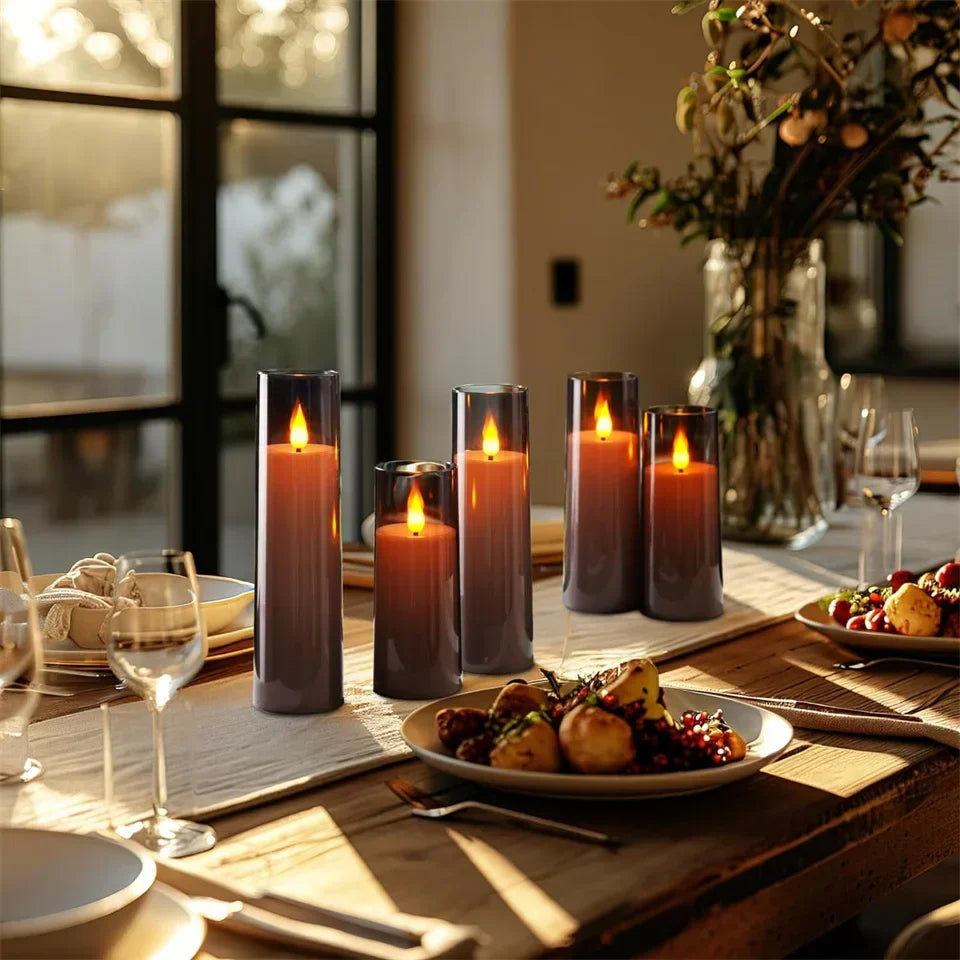 GlowLux - Decorative LED Flickering Candle Set
